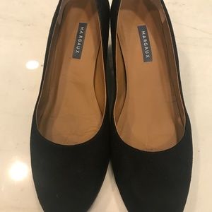 Margaux The Heel in Black Suede